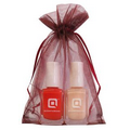 Two Nail Polish Bottles in Organza Bag